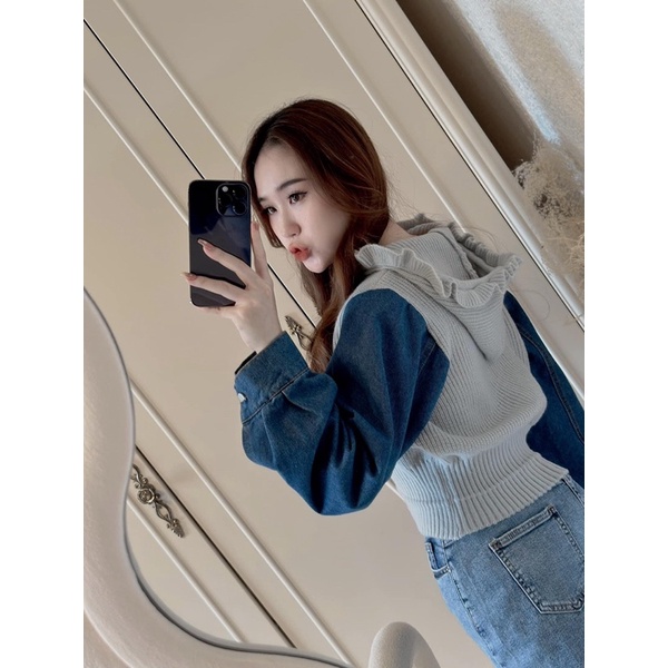 Áo Khoác Len Tay Jean