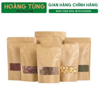 Túi zip giấy kraft nâu đựng thực phẩm