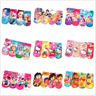 Bộ 4 đôi vớ in hình công chúa frozen cho bé gái từ 2-5 tuổi