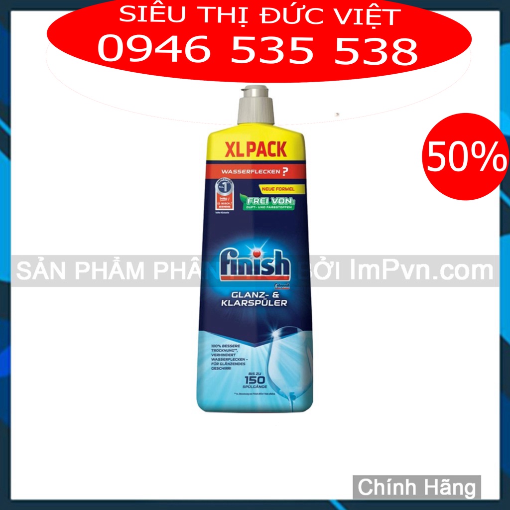 Combo viên rửa bát Finish Hộp Classic 110 viên, Muối 1.5kg, Nước làm bóng 750ml