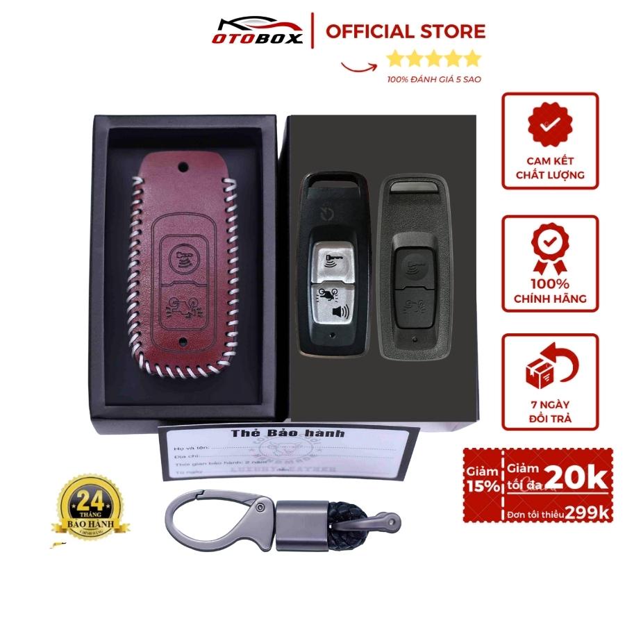 Bọc chìa khóa da thật xe máy honda smartkey sh, shmode, vision, airblade, lead, super cup bao da khóa cao cấp OTOBOX