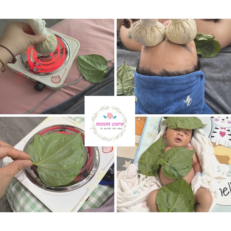 Bếp điện Hơ Lá Trầu Cho Mẹ Và Bé