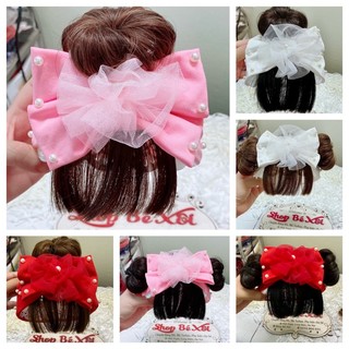 Turban tóc giả cho bé, băng đô tóc giả bé gái