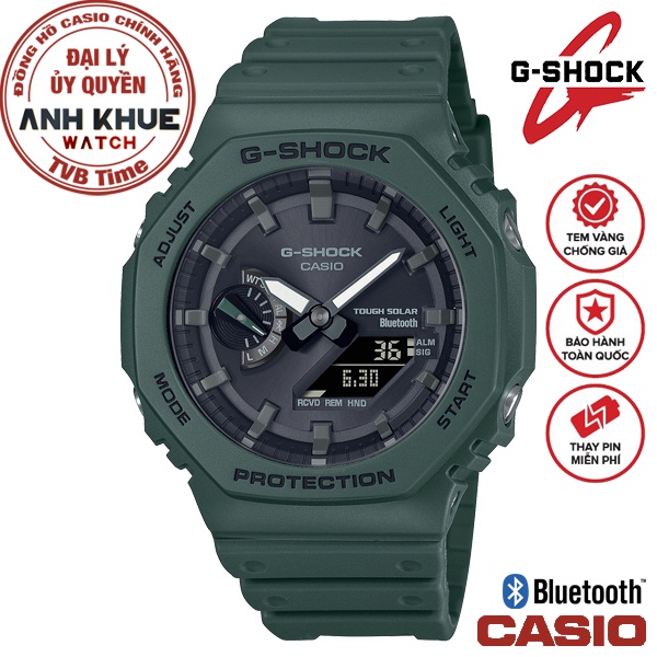 Đồng hồ nam dây nhựa Casio G-Shock chính hãng GA-B2100-3ADR  - bảo hành 5 năm