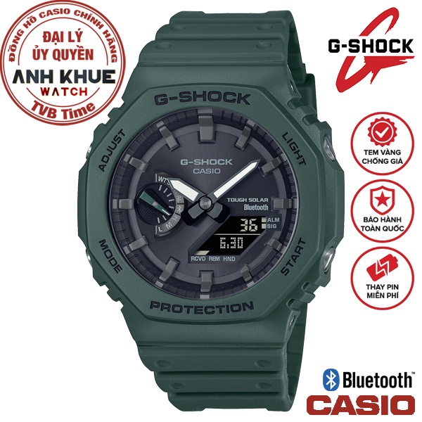 Đồng hồ nam dây nhựa Casio G-Shock chính hãng GA-B2100-3ADR (45mm) - bảo hành 5 năm