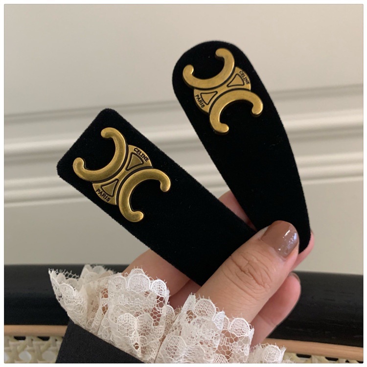 Kẹp Tóc Bằng Da PU Phong Cách Pháp Cổ Điển F02