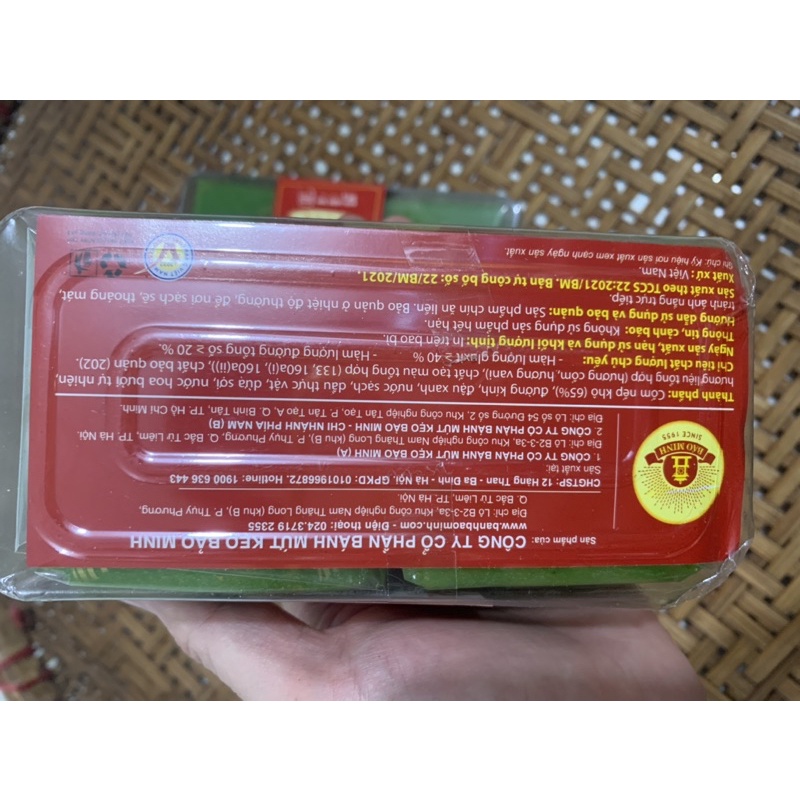 Bánh cốm Bảo Minh hộp 6 cái