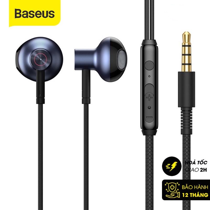 Tai nghe AUX 3.5mm Baseus Encok H19 Wired Earphone (6D surround, Deep Bass, with ECM Microphone for HD Calling)- HSHOP