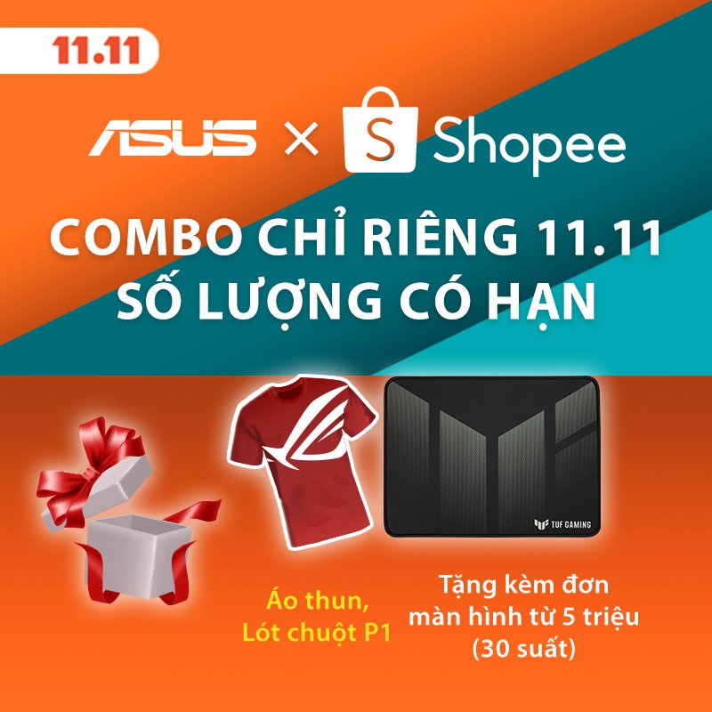 Combo Asus Áo thun Proart & Lót chuột P1