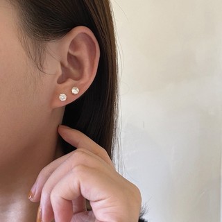 (Titan) E75 Khuyên Tai Bông Tai Titan Không Đen Gỉ Hạt Ngọc Nhỏ Sáng Đẹp