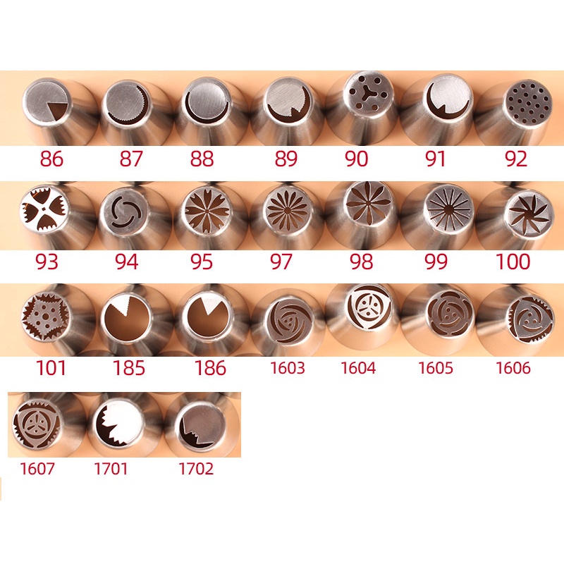 Đui bắt kem 3D Nga dùng trang trí bánh sinh nhật, cupcake (nhiều mẫu)
