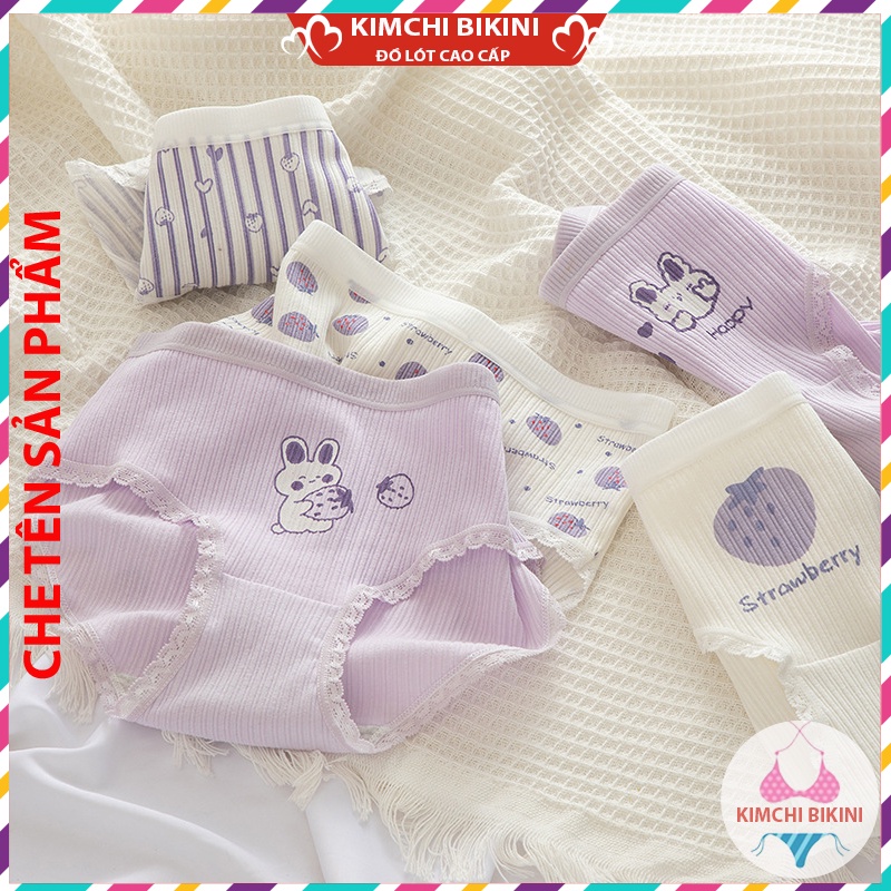 quần trong nữ cotton vải mềm cao cấp KIMCHIBIKINI quần nót nữ dễ Thương mềm mại thoáng mát siêu đẹp QL031