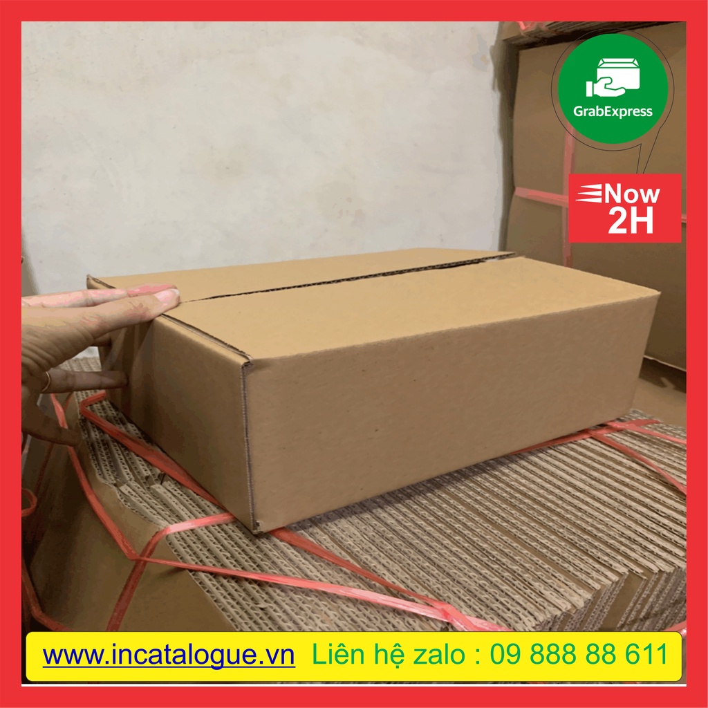 Hộp carton 20x8x8 đóng hàng 100 hộp