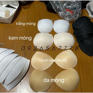 Cặp mút độn ngực nhét áo lót tập gym bra bikini