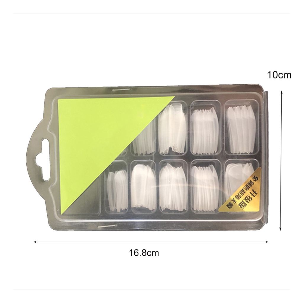 Hộp 96 Phụ Kiện Trang Trí Móng Tay Trong Suốt Siêu Mỏng Tiện Dụng