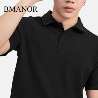 Áo Polo Nam BMANOR Basic - Black form Regular Fit