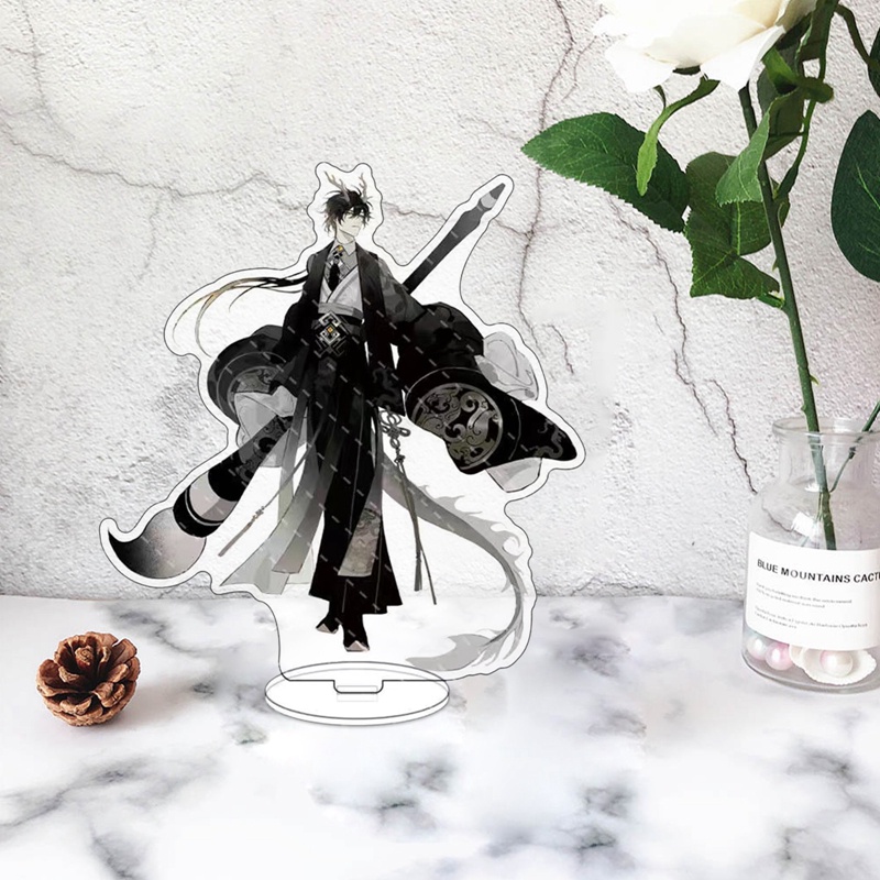 Songping Mô Hình Anime Genshin Va Chạm Diluc Venti Klee Zhongli Bằng Acrylic Đứng Để Bàn Trang Trí Mới