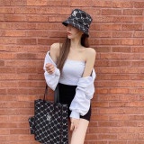 [ NGHIỆN TÚI GIÁ GỐC / CÓ VIDEO SP ] Túi Tote MLB Monogram Diamond Jacquard Bag New York Yankees | GIÁ RẺ NHẤT SÀN