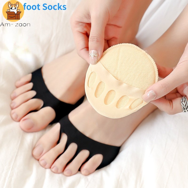 1 Cặp Đệm Lót Giày Cao Gót Nửa Bàn Chân Mềm Mại Co Giãn Chống Trượt Giảm Đau Dành Cho Nữ