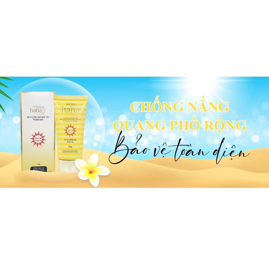 Kem chống nắng RIORI HANA SPF 50 - SUN CREAM 50g