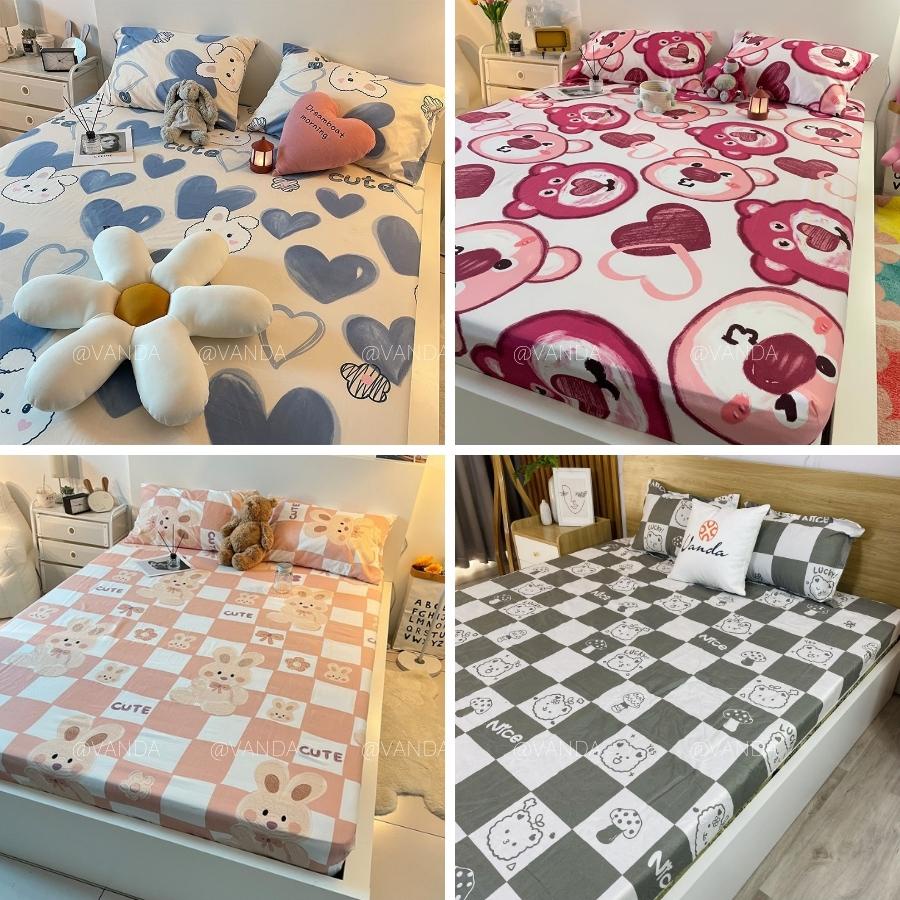 Ga trải giường Ikea 1m2,1m6,1m8 drap giường hàn quốc,được chọn mẫu