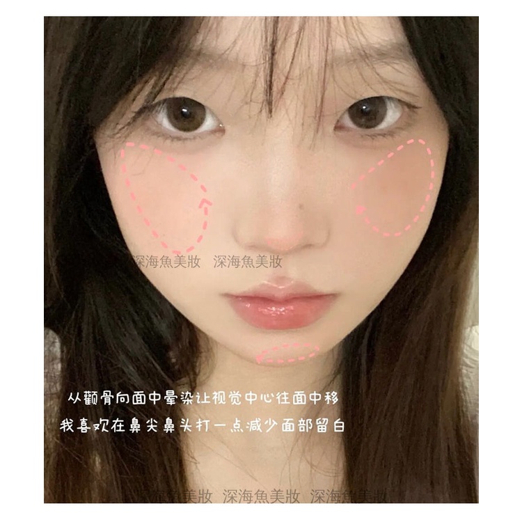 Phấn Má Hồng Gella 'S Slightly Drunk Đơn Sắc Màu Tím Tự Nhiên Làm Trắng Da