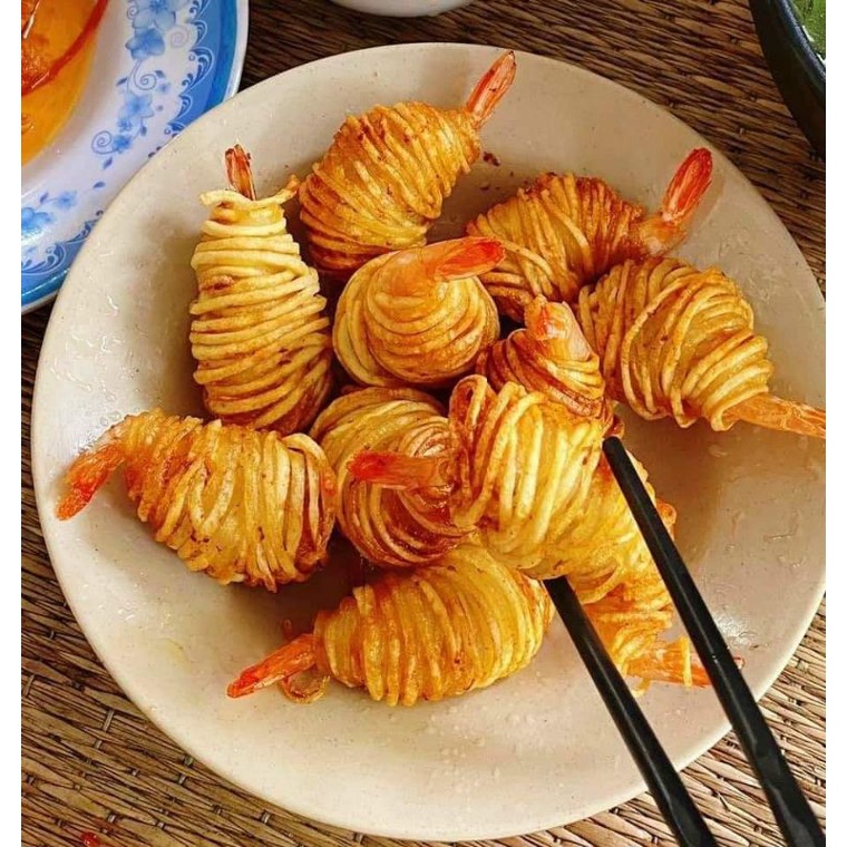 TÔM CUỘN KHOAI TÂY khay 10con🍤(giao hỏa tốc)