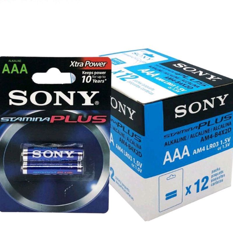 Pin AAA Sony Stamina Plus extra power, LR03 dung lượng cao an toàn với môi trường.