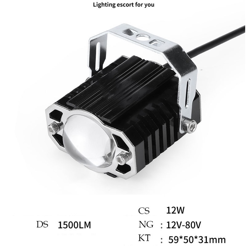 Đèn pha trợ sáng xe máy điện xe đạp điện 12V DC 24VDC 48V DC 60V DC