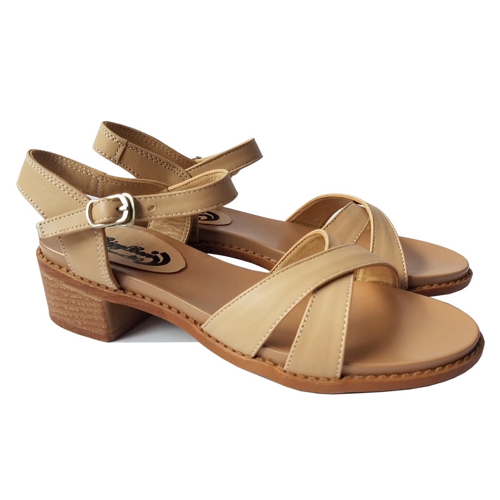 Giày Sandal Nữ Da Bò BIGBEN GCG58
