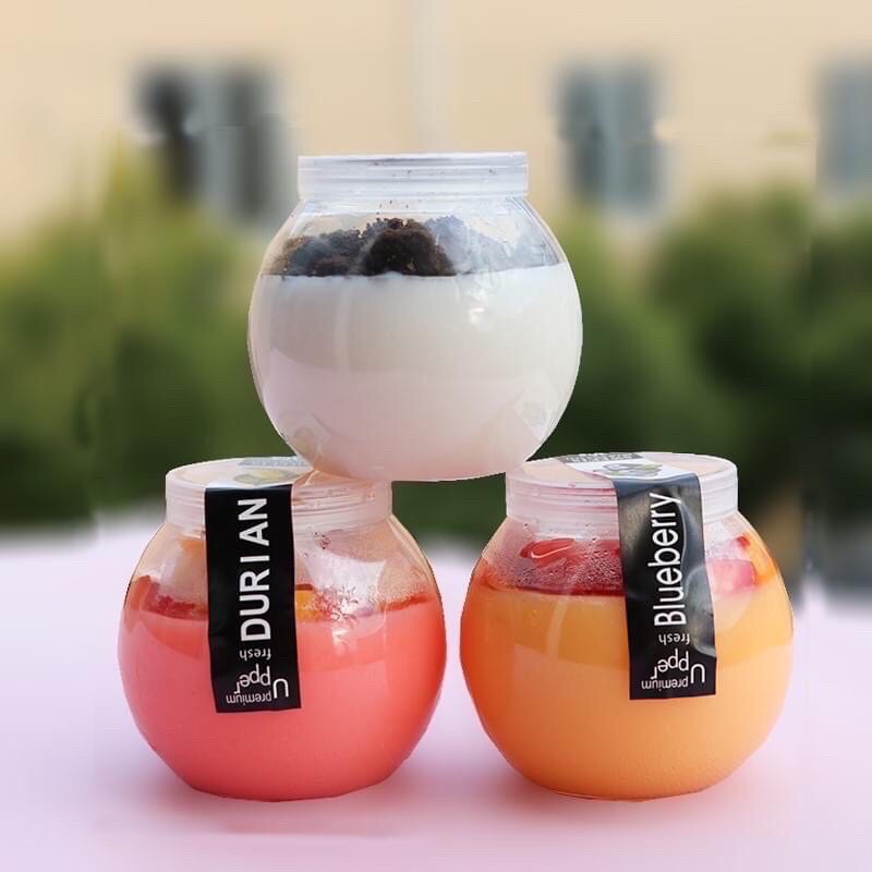 Hũ thủy tinh tròn siêu xinh đựng món phụ cho bé ăn dặm 100ml