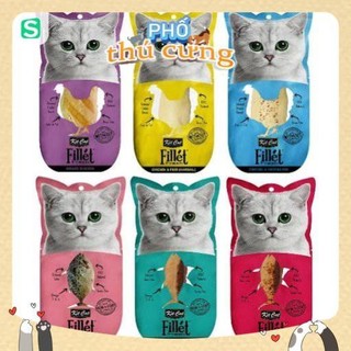 KitCat Fillét Fresh - Phi lê cá ngừ và Phi lê gà cho mèo 30g