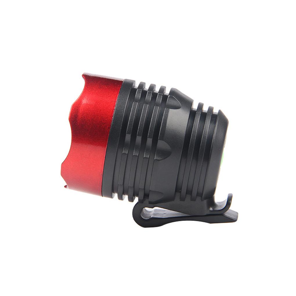 Đèn Pha Xe Đạp Ban Đêm 3 Chế Độ Sáng Chống Thấm Nước Màu Đỏ Đen