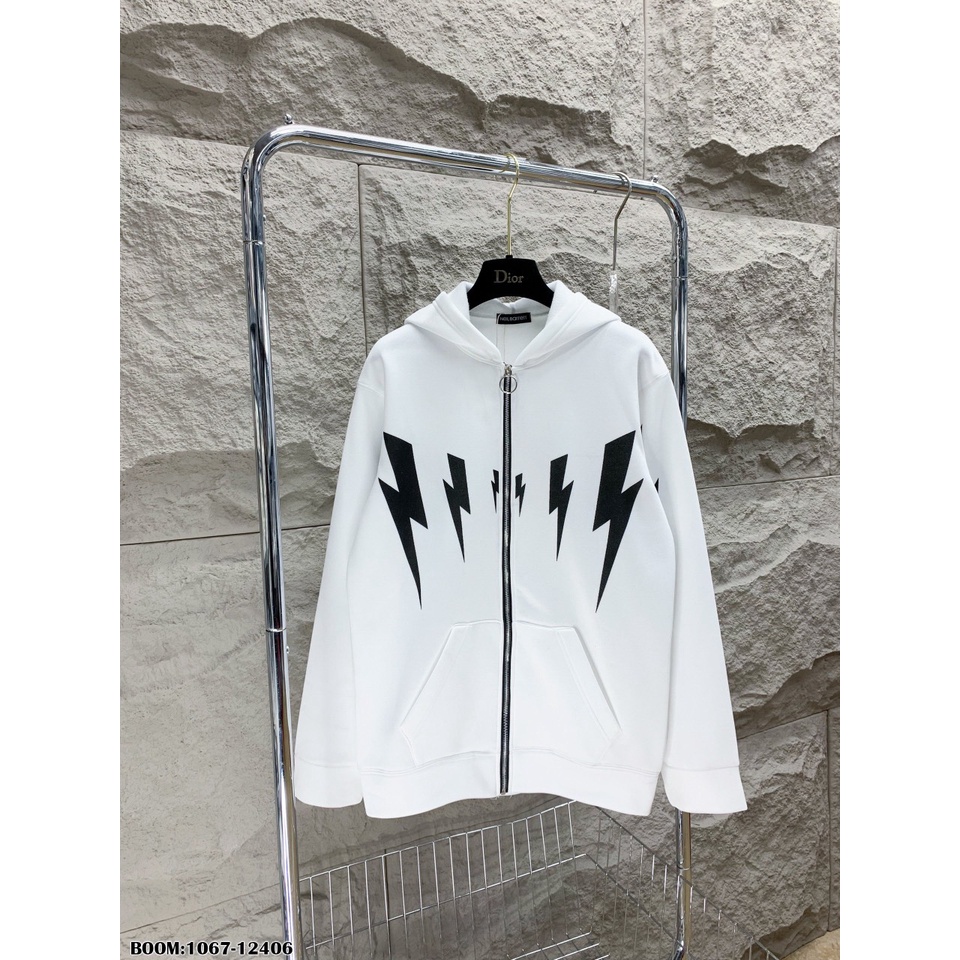 Áo Khoác Hoodie Zip Nam Họa Tiết Hình Tia Sét Cực Chất - Áo Nỉ Hoodie Unisex Nam Nữ Chất Nỉ Bông Mềm Mịn DT FASHION MENW