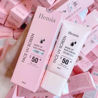 Kem Chống Nắng Hemia Dành cho da mặt, nâng tông, trắng da, kiềm dầu Hàng chính hãng