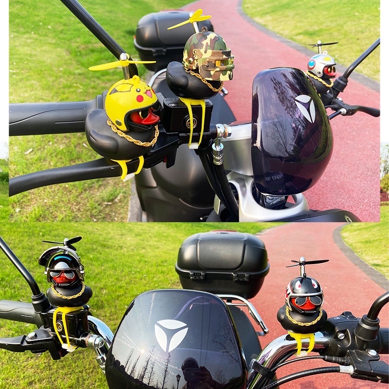 Vịt xã hội đen đội mũ PUBG gắn xe máy, ôtô siêu ngầu