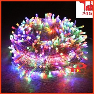 ⚡GIAO HÓA TỐC 1H⚡ Dây đèn chớp Led Noel 100m đủ màu 480 bóng Bóng đục - dây chớp nháy 100m RGB,dây led trang trí Noel