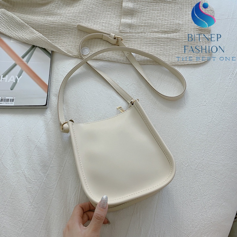 Túi đeo chéo da trơn nữ BITNEP FASHION thiết kế phong cách Hàn Quốc thời trang- DT012