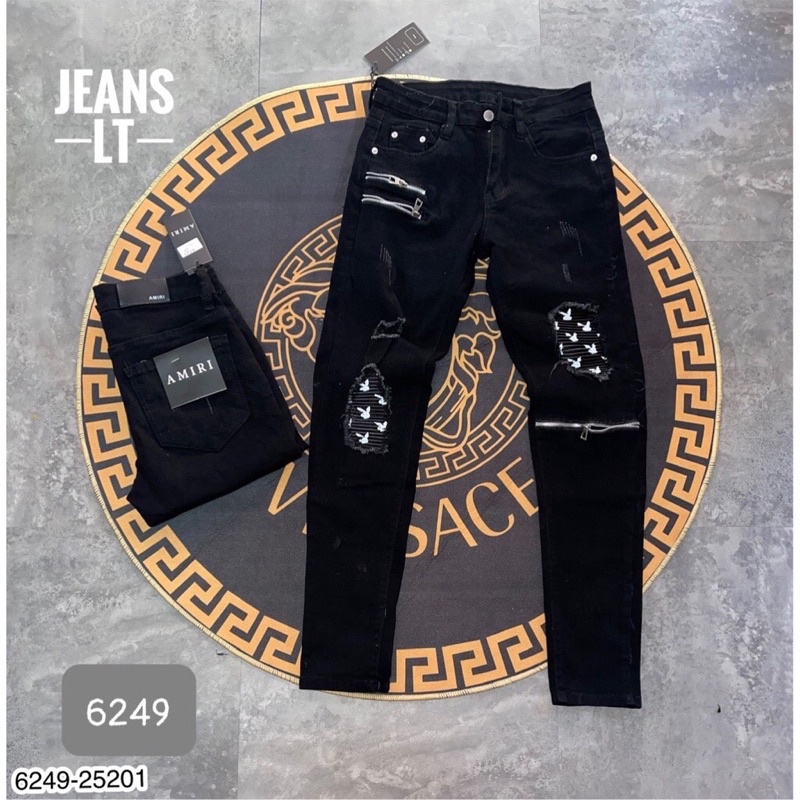 Quần Jean Nam Vá Thỏ Khóa Gối Hàng Đẹp, Thời Trang Nam Hot Trend