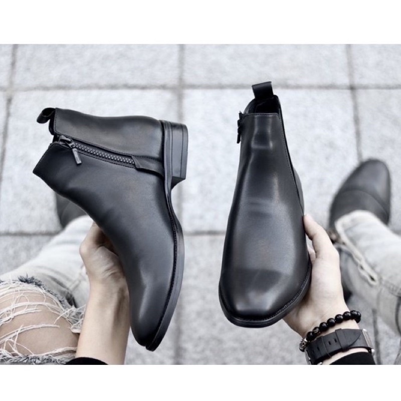 Chelsea boots khoá kéo, zip boots, mẫu hot nhất 2023