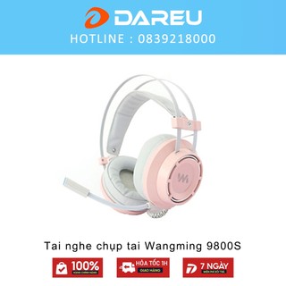 Tai nghe chụp tai Wangming 9800S - Đèn led RGB - Âm thanh 7.1 - Bảo hành 12 tháng - Lỗi 1 đổi 1