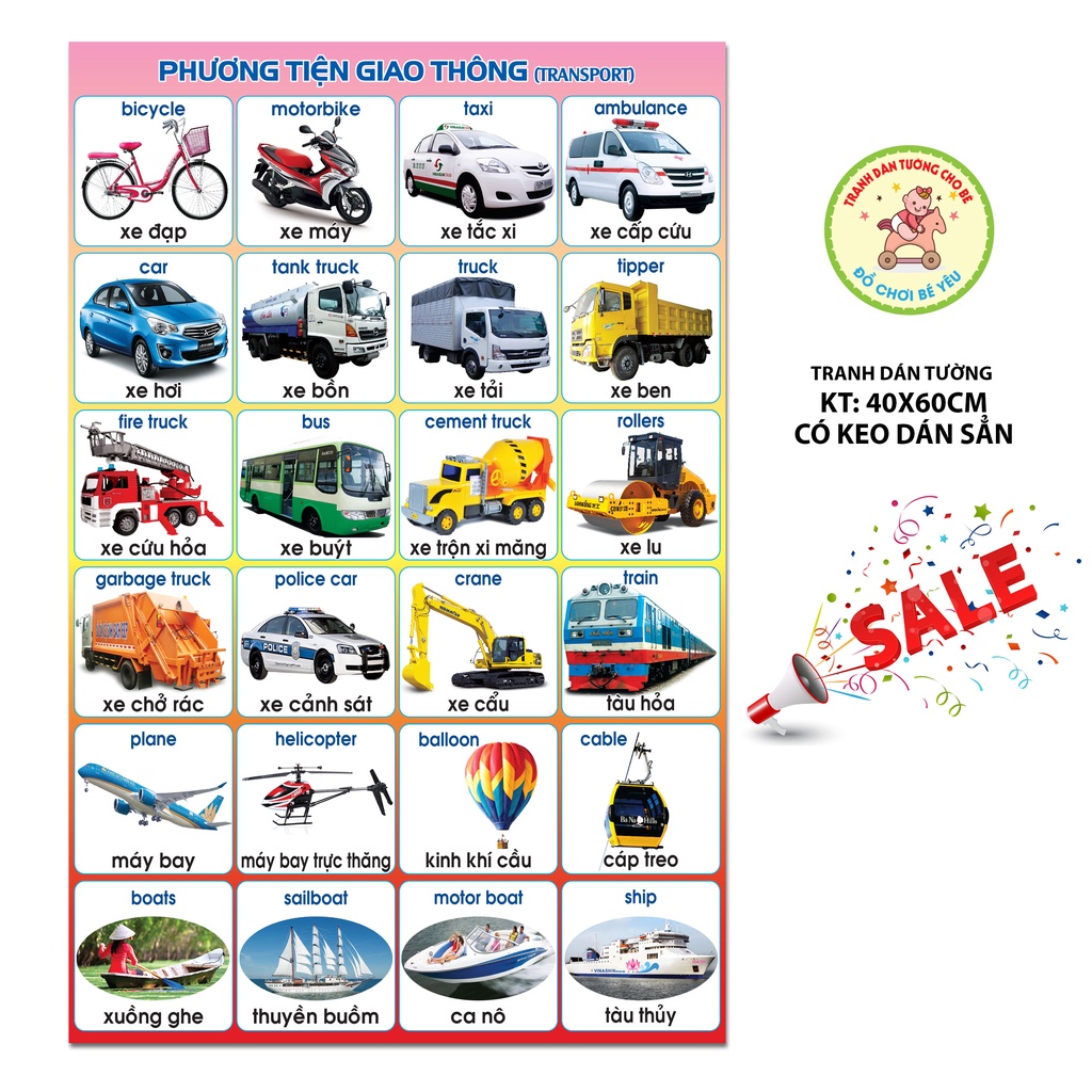 Bảng chữ cái dán tường