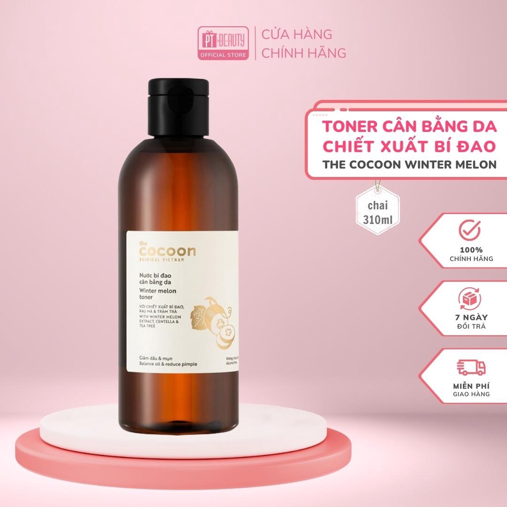 Nước bí đao cân bằng da (toner) Cocoon chai 140ml - 310ml