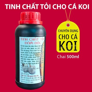 Tinh chất tỏi cho cá Koi dùng trộn cám cho cá chép giúp tăng cường đề kháng, hỗ trợ tiêu hoá cho cá bằng nước cốt tỏi