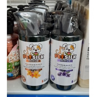 Sữa tắm chó mèo petsilk | sữa tắm premium petsilk mềm mượt