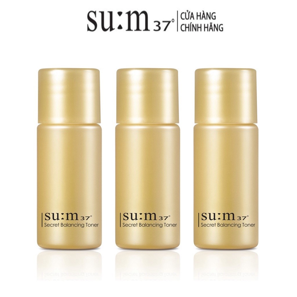 [HB Gift] Combo 3 Nước cân bằng ẩm cải thiện nếp nhăn chống lão hóa Su:m37 Secret Balancing Toner 5mlx3