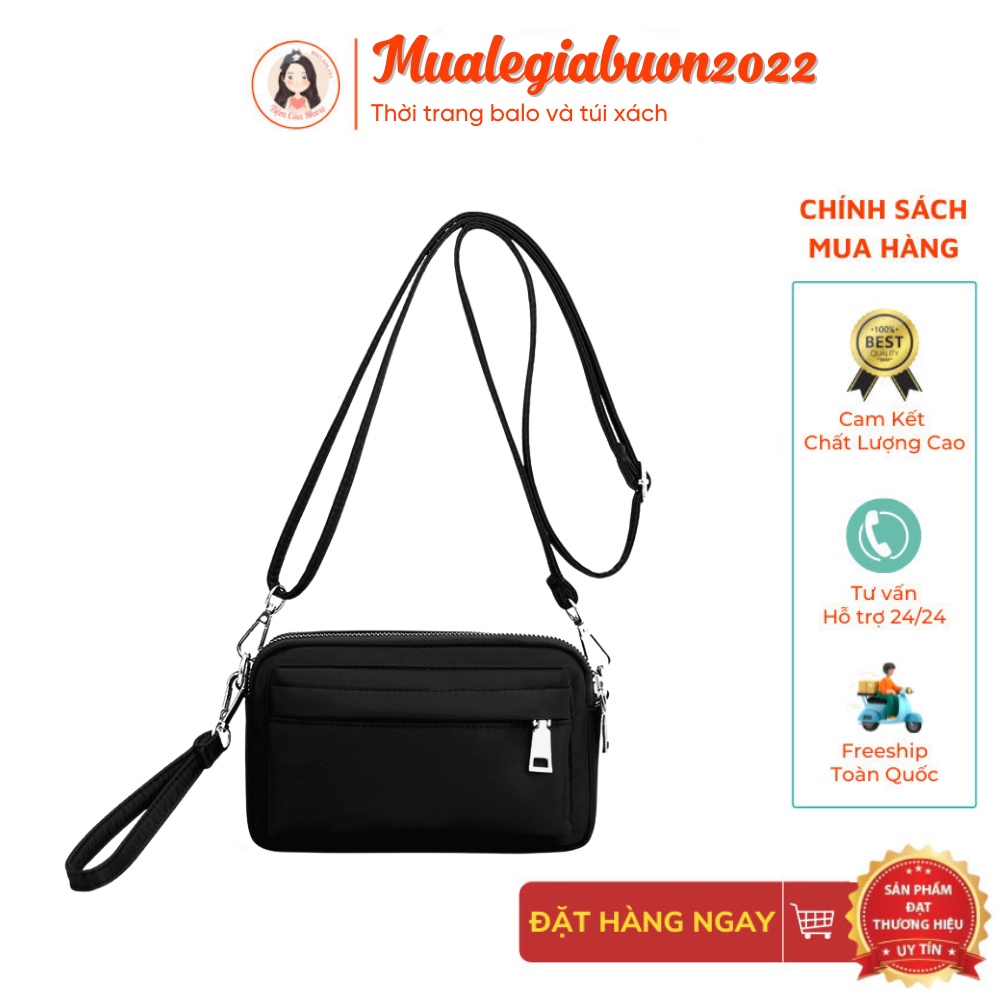 Túi xách nữ mini ⚡ SALE SỐC ⚡ Túi đeo chéo vải dù chống thấm nước form dáng thẩm mỹ TUI-858