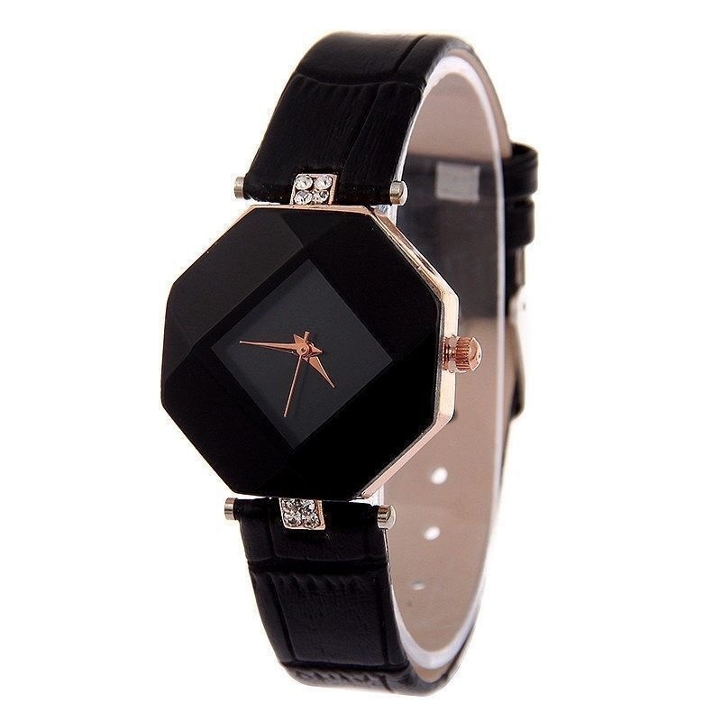 Đồng Hồ Quartz Nữ Dây Da Mặt Trái Tim Thời Trang