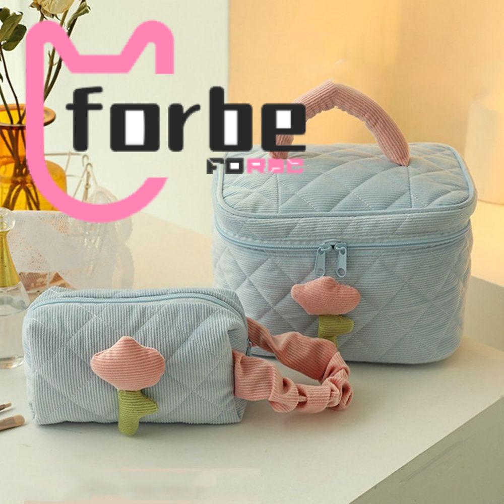 Túi Đựng Mỹ Phẩm Chống Thấm Nước Sức Chứa Lớn Họa Tiết Hoa Tulip Có Dây Đeo Cổ Tay