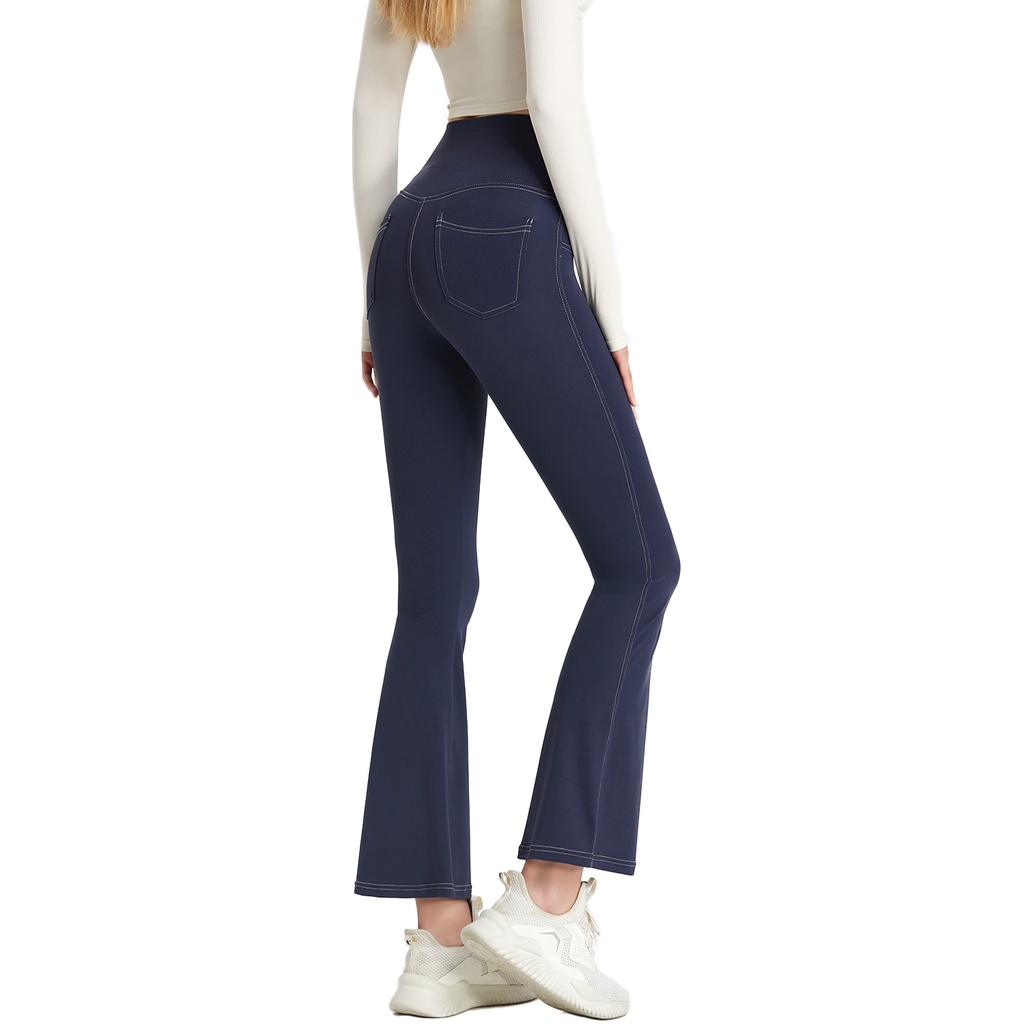 Wmuncc Quần Legging Ống Loe Lưng Cao Nâng Hông Tập Yoga Thể Hình Dành Cho Nữ